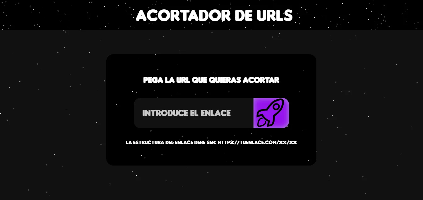 imagen de proyecto acortador de urls